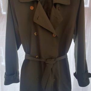 Vintage German Trench Coat - Olive Green